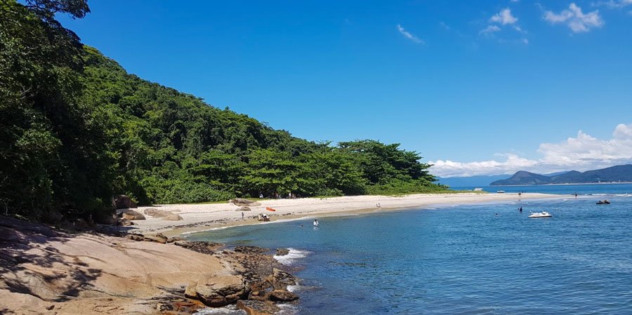 Foto Praia da Mococa Caraguatatuba - Ilha do TamanduÃ¡