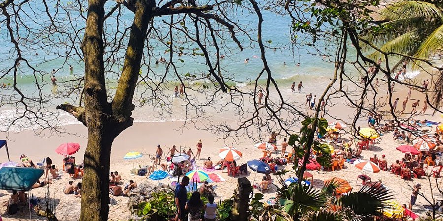 Foto da Praia do Éden Guarujá - Naturam