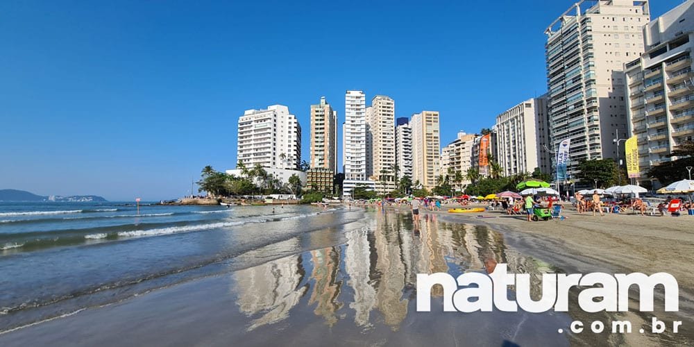 Foto Praia das Astúrias Guarujá - Naturam