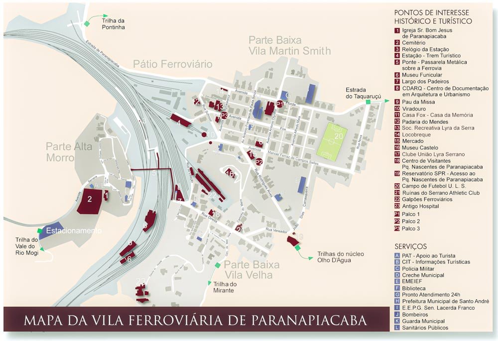 Mapa de Paranapiacaba