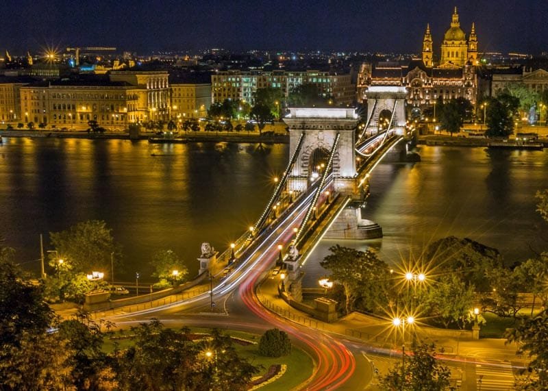 Budapeste a noite foto