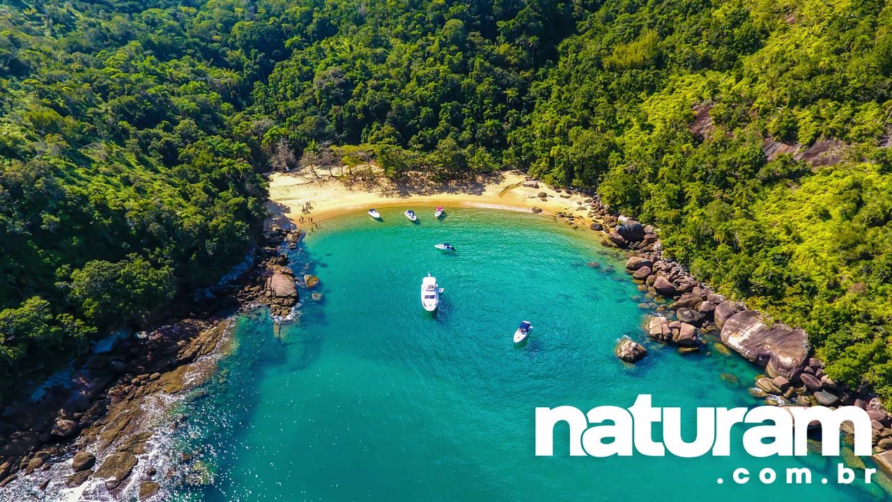 Foto da Ilha Anchieta Ubatuba vista do alto