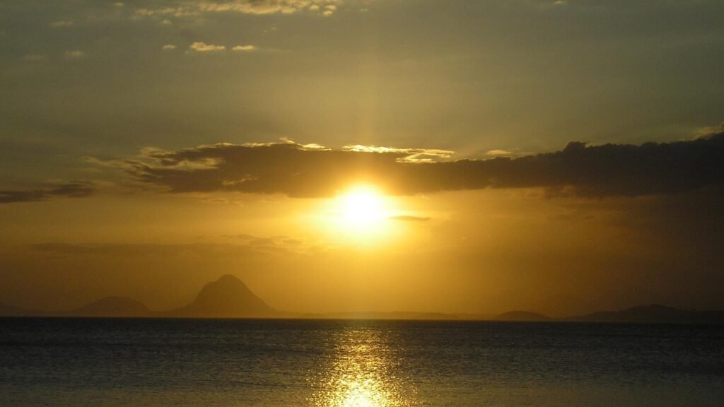 Pôr do sol em Ubatuba